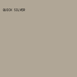 B0A696 - Quick Silver color image preview