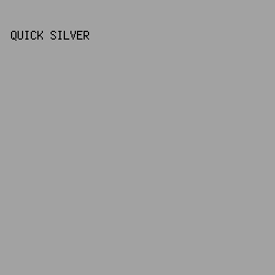 a2a2a2 - Quick Silver color image preview