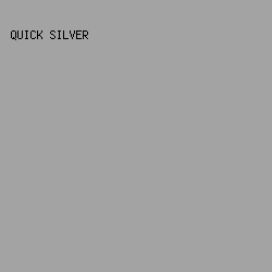 a3a3a3 - Quick Silver color image preview