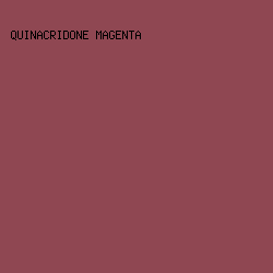 8F4752 - Quinacridone Magenta color image preview