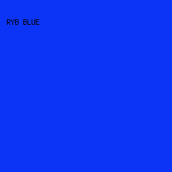 0C34F6 - RYB Blue color image preview