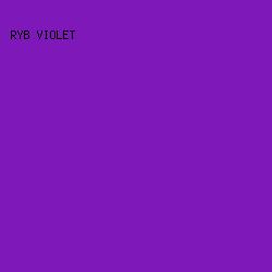 7E18B9 - RYB Violet color image preview