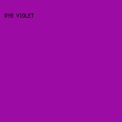 9C0BA3 - RYB Violet color image preview