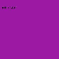 9C1AA3 - RYB Violet color image preview