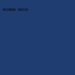 1f3d70 - Rainbow Indigo color image preview