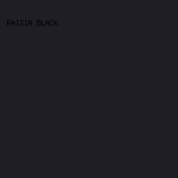 1F1E26 - Raisin Black color image preview