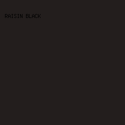 231e1d - Raisin Black color image preview