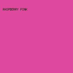DE4A9B - Raspberry Pink color image preview