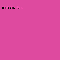 DE4A9F - Raspberry Pink color image preview