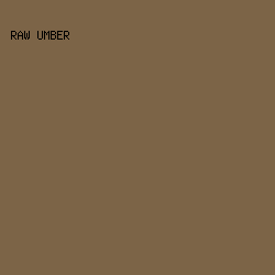 7C6447 - Raw Umber color image preview