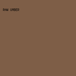 7e5e47 - Raw Umber color image preview