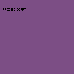 7C4E85 - Razzmic Berry color image preview