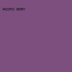 7C4F7E - Razzmic Berry color image preview