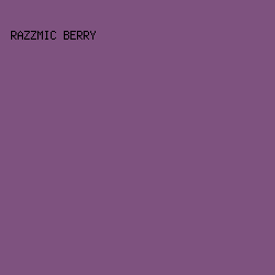 7E527F - Razzmic Berry color image preview