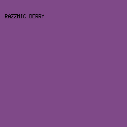 7F4988 - Razzmic Berry color image preview