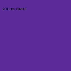 5c2999 - Rebecca Purple color image preview