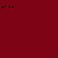 7E0315 - Red Devil color image preview