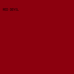 8c000e - Red Devil color image preview
