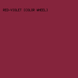 85243c - Red-Violet [Color Wheel] color image preview