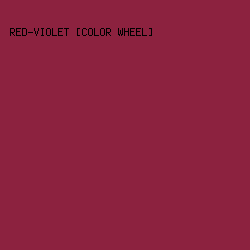 8C223F - Red-Violet [Color Wheel] color image preview