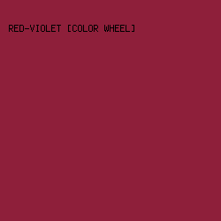 8E1F3A - Red-Violet [Color Wheel] color image preview