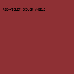 8E3034 - Red-Violet [Color Wheel] color image preview