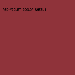 8F333A - Red-Violet [Color Wheel] color image preview