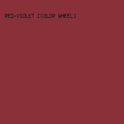 8a3038 - Red-Violet [Color Wheel] color image preview