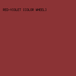 8b3335 - Red-Violet [Color Wheel] color image preview