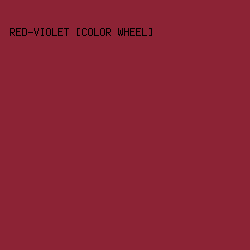 8c2335 - Red-Violet [Color Wheel] color image preview