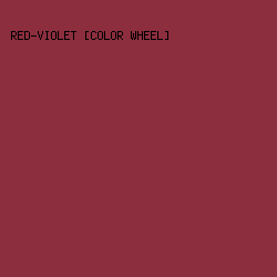 8c2e3e - Red-Violet [Color Wheel] color image preview