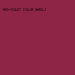 8e2546 - Red-Violet [Color Wheel] color image preview