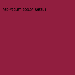 911e3f - Red-Violet [Color Wheel] color image preview