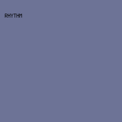 6D7396 - Rhythm color image preview