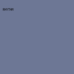6D7795 - Rhythm color image preview