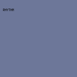 6D7799 - Rhythm color image preview