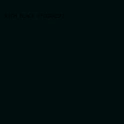 000f0d - Rich Black [FOGRA29] color image preview