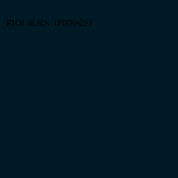 001A25 - Rich Black [FOGRA29] color image preview