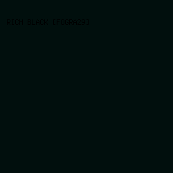 010f0d - Rich Black [FOGRA29] color image preview
