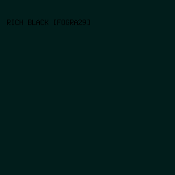 011d1b - Rich Black [FOGRA29] color image preview
