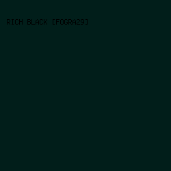 011e1a - Rich Black [FOGRA29] color image preview