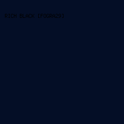 040e26 - Rich Black [FOGRA29] color image preview