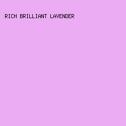 EBACF4 - Rich Brilliant Lavender color image preview