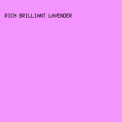 F494FF - Rich Brilliant Lavender color image preview