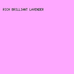 FFA8FF - Rich Brilliant Lavender color image preview