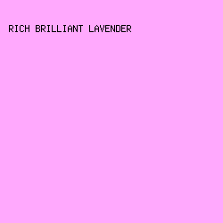 FFA9FD - Rich Brilliant Lavender color image preview