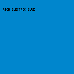 0086CD - Rich Electric Blue color image preview