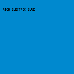 0089cf - Rich Electric Blue color image preview