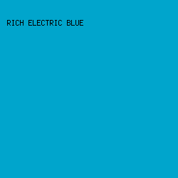 00A5CC - Rich Electric Blue color image preview