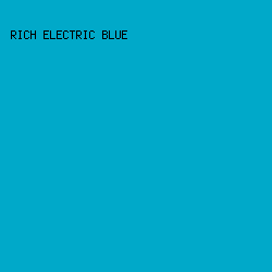 00a9c9 - Rich Electric Blue color image preview